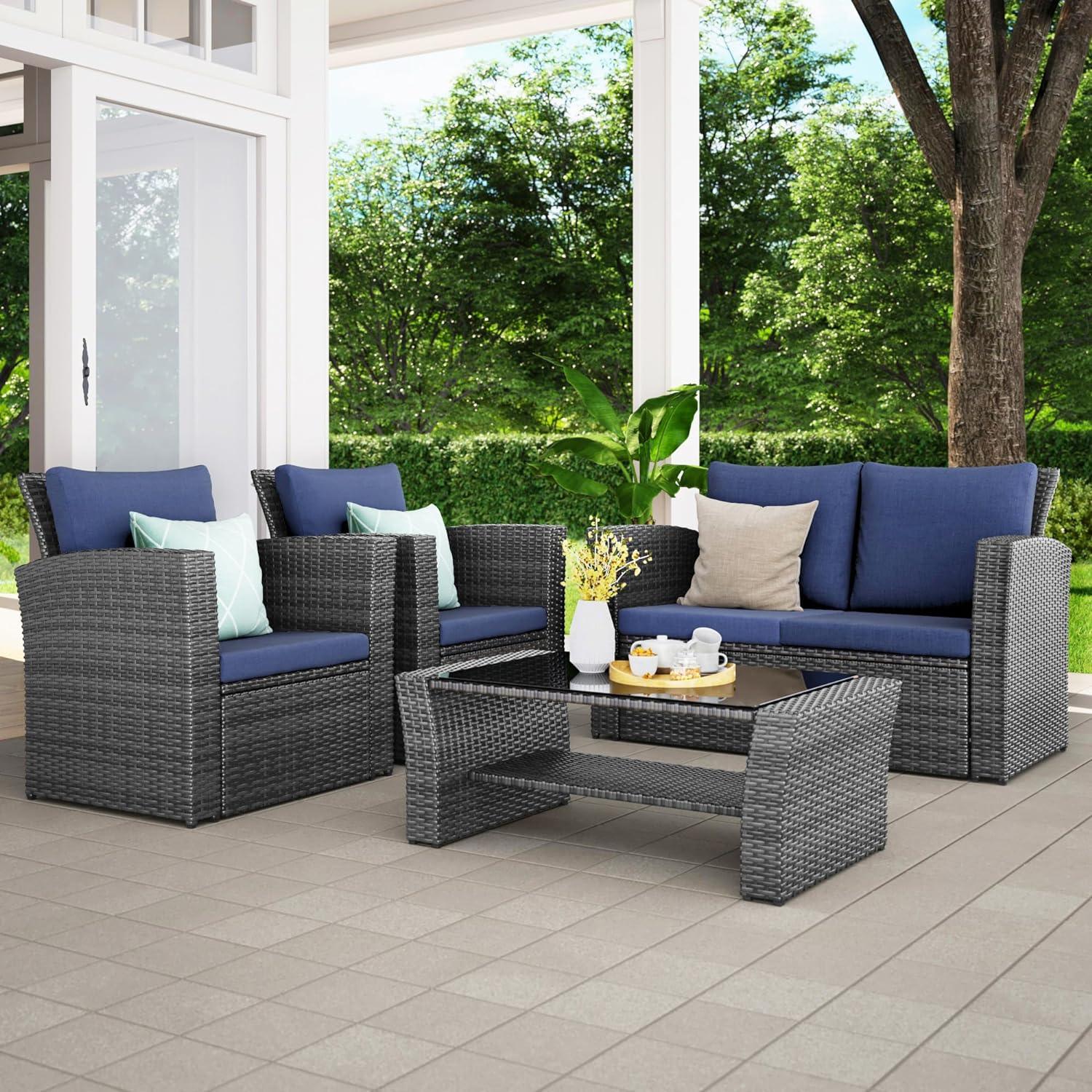 Year-Round Outdoor Living: Maximizing the Use of Patio Lounge Sets - LOOMLAN Outdoor