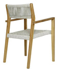 Quinn Wooden Patio Dining Arm Chair - view 7
