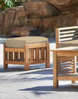 Summer Teak Outdoor Ottoman Sunbrella Cushions -- view 17