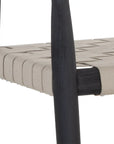 Cayman Dining Armchair Charcoal Teak Wood