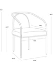 SUNPAN Cicero Leather Outdoor Dining Armchair