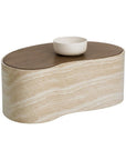 SUNPAN Ishiko Concrete Brown Outdoor Coffee Table