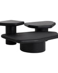 SUNPAN Detti Concrete Black Outdoor End Table