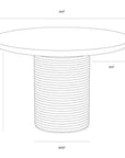 SUNPAN Riva Concrete Round Outdoor Dining Table