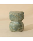 SUNPAN Gemina Green Concrete Outdoor End Table