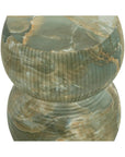 SUNPAN Gemina Green Concrete Outdoor End Table