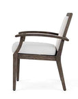 Frontier Aluminum Outdoor Dining Armchair-Outdoor Dining Chairs-Lloyd Flanders-LOOMLAN