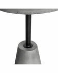 13.25 Inch Outdoor Accent Table Grey Contemporary Outdoor Side Tables LOOMLAN By Moe's Home