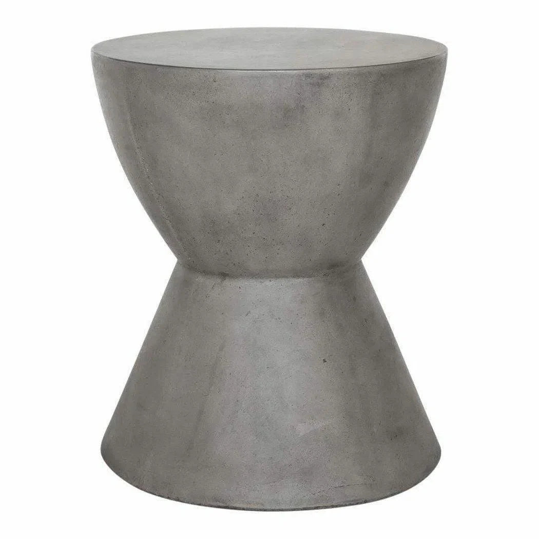 15 Inch Outdoor Stool Grey Contemporary Outdoor Accessories LOOMLAN By Moe&#39;s Home