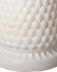 15.5 in. Pineapple White Ceramic Garden Stool - LOOMLAN - Emissary - Garden Stools