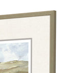 Paragon Afternoon Wood Frame Green Canvas Art 4PC