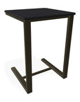 17.5" Square Marine Grade Polymer Side Table - LOOMLAN - Telescope - Outdoor Side Tables