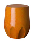 18 in. Calyx Ceramic Outdoor Garden Stool - LOOMLAN - Emissary - Garden Stools