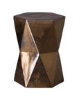 18 in. Matrix Hexagon Ceramic Outdoor Garden Stool - LOOMLAN - Emissary - Garden Stools