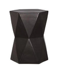 18 in. Matrix Hexagon Ceramic Outdoor Garden Stool - LOOMLAN - Emissary - Garden Stools