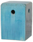 Emissary 18 in. Square Outdoor Decorative Garden Stool