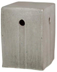 Emissary 18 in. Square Outdoor Decorative Garden Stool