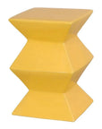 Emissary Zigzag 18"H Outdoor Decorative Garden Stool