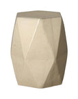 18 in. Brilliant Matrix Ceramic Garden Stool-Garden Stools-Emissary-Cream-LOOMLAN