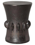18 in. Jewel Ceramic Outdoor Garden Stool-Garden Stools-Emissary-LOOMLAN