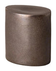 18 in. Oval Ceramic Outdoor Garden Stool-Garden Stools-Emissary-LOOMLAN