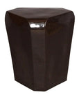 Emissary 18.5 in. Triangle Ceramic Outdoor Garden Stool