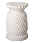 19 in. Large Pineapple Ceramic Outdoor Garden Stool - LOOMLAN - Emissary - Garden Stools