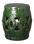 Emissary 19 in. Eternity Ceramic Outdoor Garden Stool