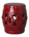 Emissary 19 in. Eternity Ceramic Outdoor Garden Stool