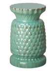 Emissary 19 in. Large Pineapple Ceramic Outdoor Garden Stool