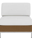 Elements Armless Outdoor Lounge Chair with Loom Back-Outdoor Lounge Chairs-Lloyd Flanders-LOOMLAN