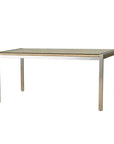 Elements Wicker Rectangular Outdoor Dining Table-Outdoor Dining Tables-Lloyd Flanders-LOOMLAN