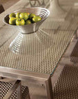 Elements Wicker Rectangular Outdoor Dining Table-Outdoor Dining Tables-Lloyd Flanders-LOOMLAN