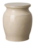 22 in. Koji Ceramic Outdoor Garden Stool - LOOMLAN - Emissary - Garden Stools