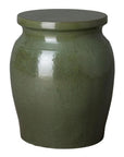 22 in. Koji Ceramic Outdoor Garden Stool - LOOMLAN - Emissary - Garden Stools