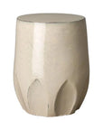 Emissary 22 in. Large Calyx Ceramic Outdoor Garden Stool