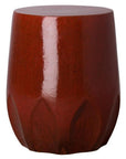 Emissary 22 in. Large Calyx Ceramic Outdoor Garden Stool