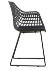 22.5 Inch Chair Black Set Black Contemporary - LOOMLAN - Moe's Home - Outdoor Accent Chairs