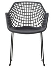 22.5 Inch Chair Black Set Black Contemporary - LOOMLAN - Moe's Home - Outdoor Accent Chairs