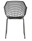 22.5 Inch Chair Black Set Black Contemporary - LOOMLAN - Moe's Home - Outdoor Accent Chairs