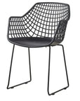 22.5 Inch Chair Black Set Black Contemporary - LOOMLAN - Moe's Home - Outdoor Accent Chairs