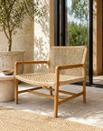Antibes Wood Framed Patio Occasional Chair - view 3