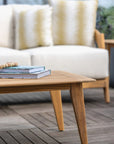 Alpine Teak Wooden Outdoor Cocktail Table-Outdoor Coffee Tables-Lloyd Flanders-LOOMLAN