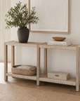 Wrap Washed Ever Teak Outdoor Console Table -- view 2