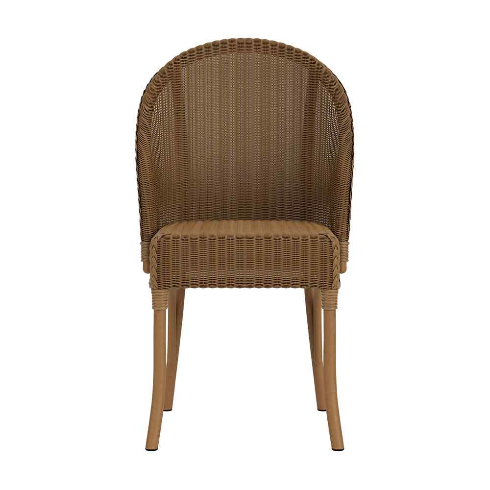 Loom Wicker Armless Outdoor Dining Chair-Outdoor Dining Chairs-Lloyd Flanders-LOOMLAN