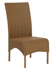 Loom High Back Armless Outdoor Dining Chair-Outdoor Dining Chairs-Lloyd Flanders-LOOMLAN