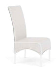 Loom High Back Armless Outdoor Dining Chair-Outdoor Dining Chairs-Lloyd Flanders-LOOMLAN