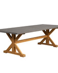 Teak Ceramic Top Outdoor Dining Table-Outdoor Dining Tables-Lloyd Flanders-LOOMLAN