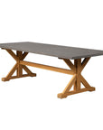 Teak Ceramic Top Outdoor Dining Table-Outdoor Dining Tables-Lloyd Flanders-LOOMLAN