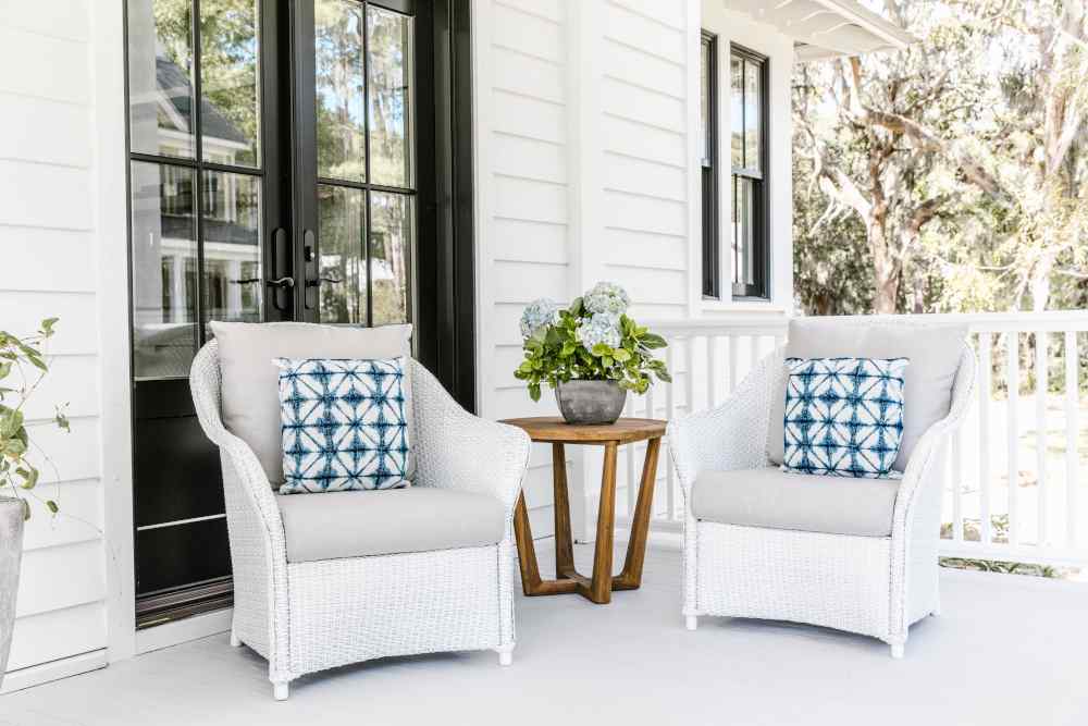 Teak Round Sled Base Outdoor End Table